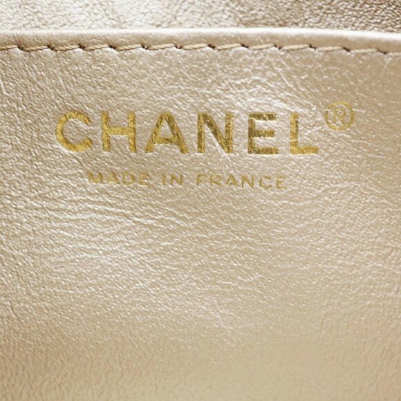 Chanel  Precious Jewel Single Flap Jumbo Leather Shoulder Bag Gold - Picture 16 of 16